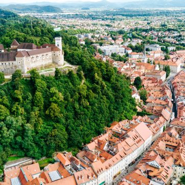 Aerial,View,Of,Ljubljana,,Capital,Of,Slovenia