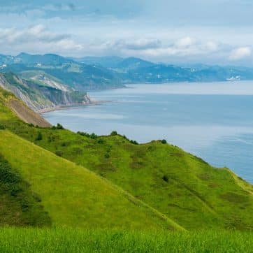 Storm,Clouds,Over,Zumaia,In,The,Coast,Of,Gipuzkoa,Basque