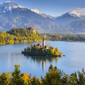 Panoramic,View,Of,Lake,Bled,From,Mt.,Osojnica,,Slovenia